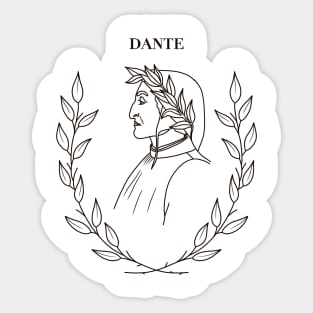 HomeSchoolTattoo Dante Alighieri Sticker